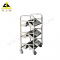 Three-shelved Stainless Steel Book Trolley(TR-01S) 